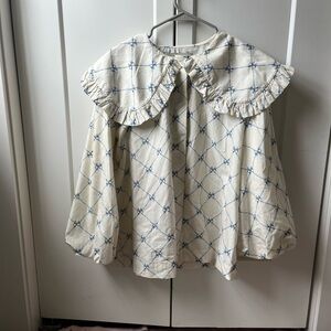 Damson Madder Lola Blouse in Bow Print
